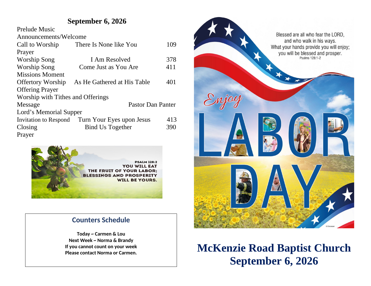 Bulletin page